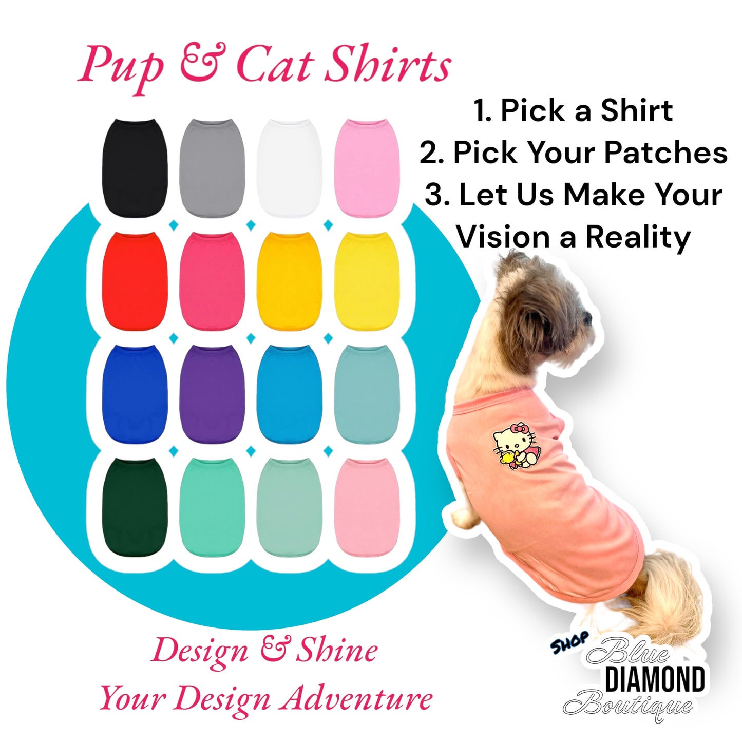 Pup & Cat Shirt or Bandanna